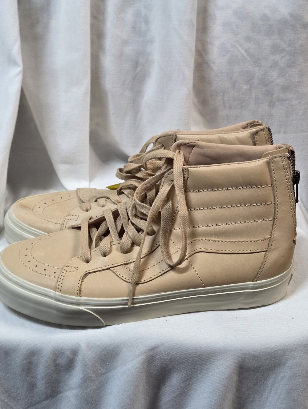 Vans Off The Wall White and Beige Skate Sneakers